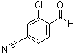structure of CAS# 58588-64-0, 3-Chloro-4-formylbenzonitrile;2-Chloro-4-cyanobenzaldehyde