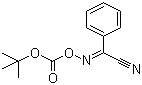 structure of CAS# 58632-95-4, 2-(tert-Butoxycarbonyloxyimino)-2-phenylacetonitrile;BOC-ON