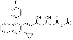 tert-Buthyl Pitavastatin molecular structure (CAS 586966-54-3)