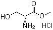 D-Serine methyl ester hydrochloride molecular structure (CAS 5874-57-7)