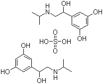 Orciprenaline sulfate molecular structure (CAS 5874-97-5)