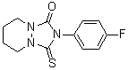 2-(4-氟苯基)六氢-3-硫代-1H-[1,2,4]三唑并[1,2-a]哒嗪-1-酮分子结构 (CAS 58744-68-6)