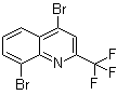 结构式 CAS# 587885-93-6, 4,8-二溴-2-(三氟甲基)喹啉