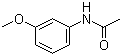 N-(3-甲氧苯基)乙酰胺分子结构 (CAS 588-16-9)