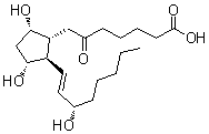 结构式 CAS# 58962-34-8, 6-氧代前列腺素 F<sub>1alpha</sub>
