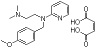 Mepyramine maleate molecular structure (CAS 59-33-6)