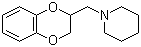 structure of CAS# 59-39-2, Piperoxan;1-(1,4-Benzodioxan-2-ylmethyl)piperidine; Piperoxane