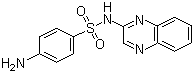 structure of CAS# 59-40-5, Sulfaquinoxaline;2-Sulfanilamidoquinoxaline; 4-Amino-N-2-quinoxalinyl-benzenesulfonamide; N1-(2-Quinoxalinyl)sulfanilamide; SULFA-Q 20