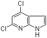 结构式 CAS# 5912-18-5, 4,6-二氯-7-氮杂吲哚