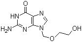 structure of CAS# 59277-89-3, Acyclovir;Acycloguanosine; 9-[(2-Hydroxyethoxy)methyl]guanine; 2-Amino-1,9-dihydro-9-((2-hydroxyethoxy)methyl)-6H-purin-6-one