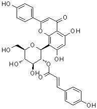 5,7-二羟基-2-(4-羟基苯基)-8-[2-O-[3-(4-羟基苯基)-1-氧代分子结构 (CAS 59282-55-2)