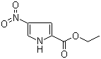 结构式 CAS# 5930-92-7, 4-硝基-1H-吡咯-2-羧酸乙酯