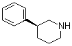 结构式 CAS# 59349-71-2, (S)-3-苯基哌啶