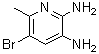 5-溴-6-甲基-2,3-吡啶二胺分子结构 (CAS 59352-90-8)