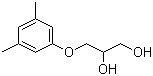结构式 CAS# 59365-66-1, 3-(3,5-二甲基苯氧基)-1,2-丙二醇