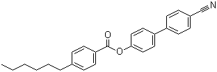 结构式 CAS# 59443-81-1, 4'-己基苯甲酸 4-氰基联苯酯