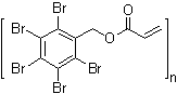 结构式 CAS# 59447-57-3, 聚(五溴苄基丙烯酸酯)
