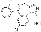Midazolam hydrochloride molecular structure (CAS 59467-96-8)