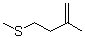 1-甲硫基-3-甲基丁-3-烯分子结构 (CAS 5952-75-0)