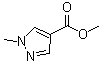 1-甲基-1H-吡唑-4-羧酸甲酯分子结构 (CAS 5952-93-2)