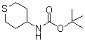 tert-Butyl (tetrahydro-2H-thiopyran-4-yl)carbamate molecular structure (CAS 595597-00-5)