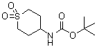 tert-Butyl (1,1-dioxotetrahydro-2H-thiopyran-4-yl)carbamate molecular structure (CAS 595597-01-6)