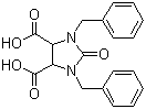 1,3-Bisbenzyl-2-oxoimidazolidine-4,5-dicarboxylic acid molecular structure (CAS 59564-78-2)
