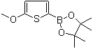 structure of CAS# 596819-12-4, 5-Methoxythiophene-2-boronic acid pinacol ester;2-(5-Methoxythiophen-2-yl)-4,4,5,5-tetramethyl-1,3,2-dioxaborolane