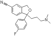Citalopram molecular structure (CAS 59729-33-8)