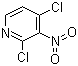 结构式 CAS# 5975-12-2, 2,4-二氯-3-硝基吡啶