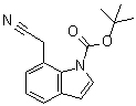 7-(Cyanomethyl)-1H-indole-1-carboxylic acid 1,1-dimethylethyl ester molecular structure (CAS 597544-18-8)