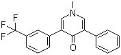 结构式 CAS# 59756-60-4, 氟啶酮; 1-甲基-3-苯基-5-(3-三氟甲基苯基)-4(1H)-吡啶酮