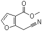 2-(Cyanomethyl)-3-furancarboxylic acid methyl ester molecular structure (CAS 59760-33-7)