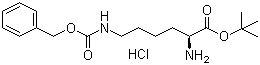 结构式 CAS# 5978-22-3, N'-苄氧羰基-L-赖氨酸叔丁酯盐酸盐