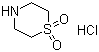 structure of CAS# 59801-62-6, Thiomorpholine-1,1-dioxide hydrochloride;1,4-thiazinane 1,1-dioxide;hydrochloride