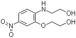 N,O-Di(2-hydroxyethyl)-2-amino-5-nitrophenol molecular structure (CAS 59820-43-8)