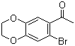 1-(7-Bromo-2,3-dihydro-1,4-benzodioxin-6-yl)ethanone molecular structure (CAS 59820-90-5)