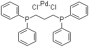 结构式 CAS# 59831-02-6, [1,3-双(二苯基膦)丙烷]二氯化钯