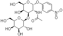 4-Nitrophenyl 2-(acetylamino)-2-deoxy-3-O-beta-D-galactopyranosyl-alpha-D-galactopyranoside molecular structure (CAS 59837-14-8)