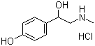 structure of CAS# 5985-28-4, Synephrine hydrochloride;1-(4-Hydroxyphenyl)-2-(methylamino)-ethanol hydrochloride