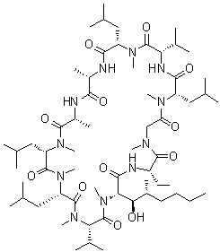 Dihydrocyclosporin A molecular structure (CAS 59865-15-5)