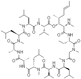 Isocyclosporin A molecular structure (CAS 59865-16-6)
