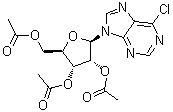 2',3',5'-Tri-O-acetyl-6-chloronebularine molecular structure (CAS 5987-73-5)