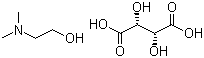 结构式 CAS# 5988-51-2, 二甲氨基乙醇酒石酸氢盐