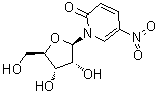 5-硝基-1-beta-D-呋喃核糖基-2(1H)-吡啶酮分子结构 (CAS 59892-36-3)