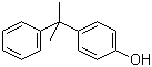 结构式 CAS# 599-64-4, 4-肉桂苯酚; 4-枯基苯酚; 4-(1-甲基-1-苯乙基)苯酚; 对异丙苯基苯酚