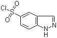 结构式 CAS# 599183-35-4, 1H-吲唑-5-磺酰氯