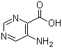 structure of CAS# 59950-53-7, 5-Aminopyrimidine-4-carboxylic acid