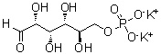 结构式 CAS# 5996-17-8, D-葡萄糖-6-磷酸酯二钾盐