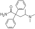 structure of CAS# 60-46-8, Dimevamide;Aminopentamide; BL 139; Centrine; 4-(Dimethylamino)-2,2-diphenyl-valeramide